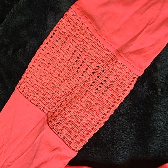 WAS $48. MONORENO V-Neck 3/4 Embellished Sleeves Sheer back dressy Top - Picture 10 of 12